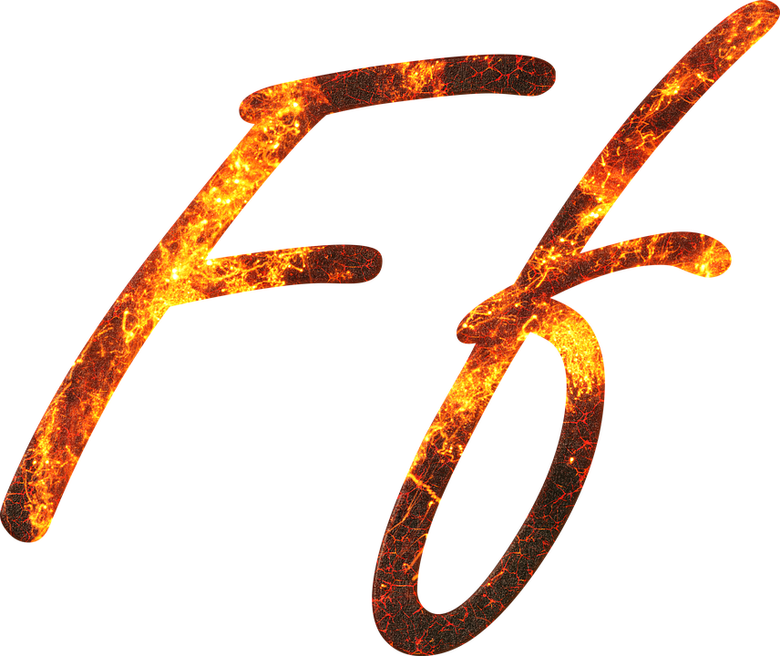 Lava Style Letter F