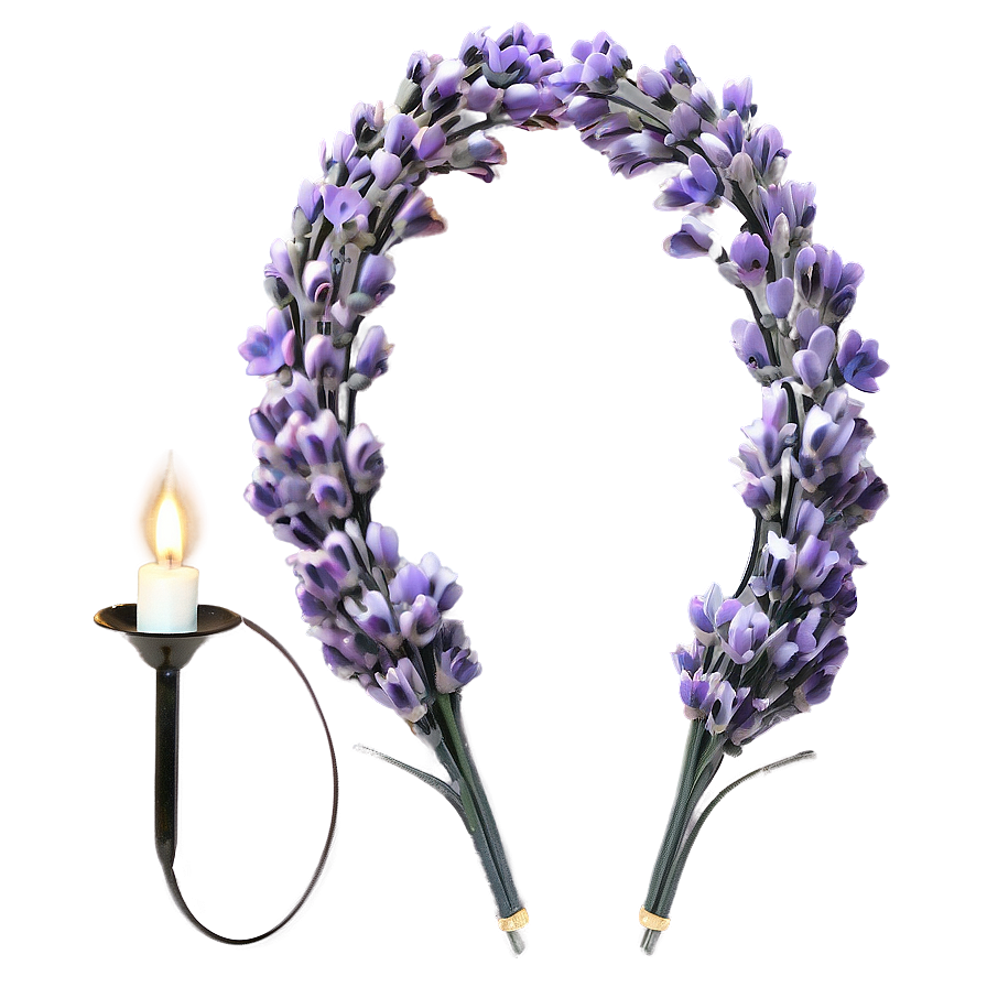 Lavender Bridal Headpiece Png Wgy