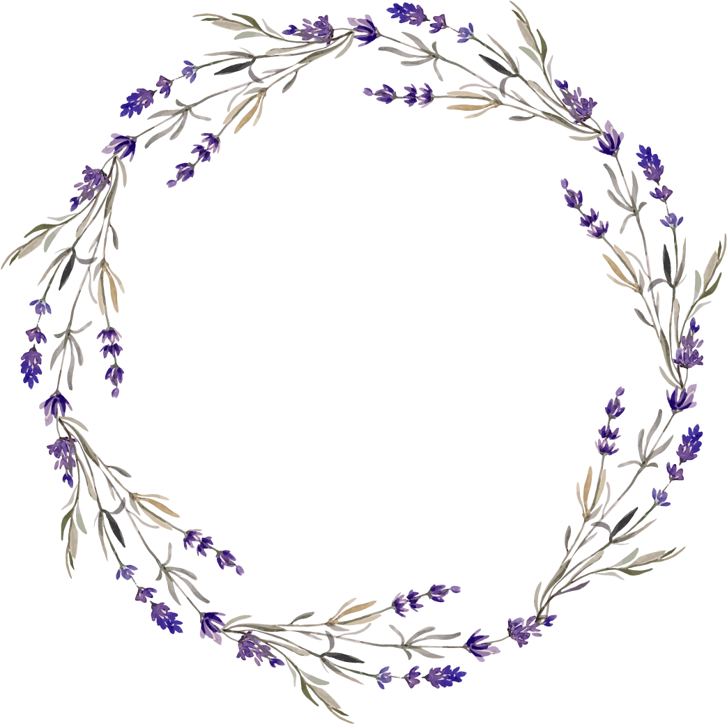 Lavender_ Floral_ Wreath_ Graphic