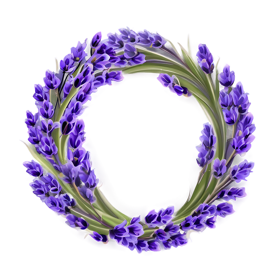 Lavender Flower Circle Png 80