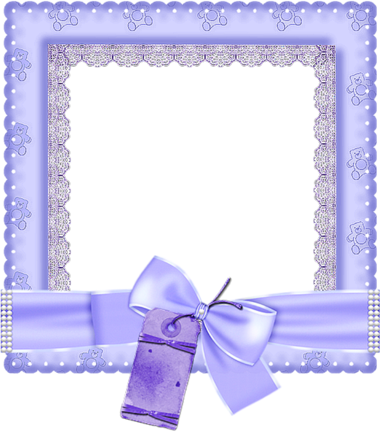 Lavender Framewith Bowand Tag