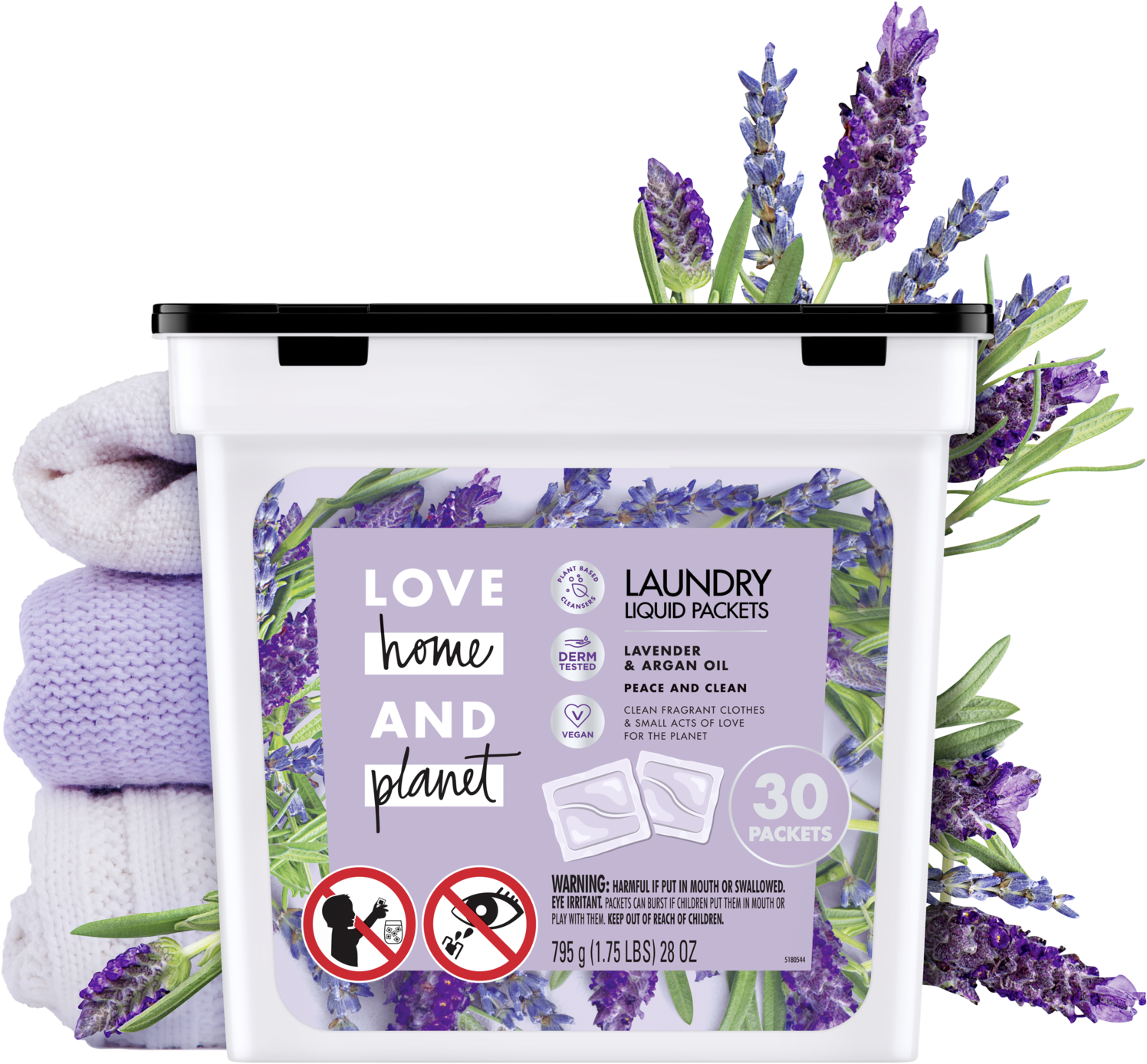 Lavender Laundry Packets Product Display