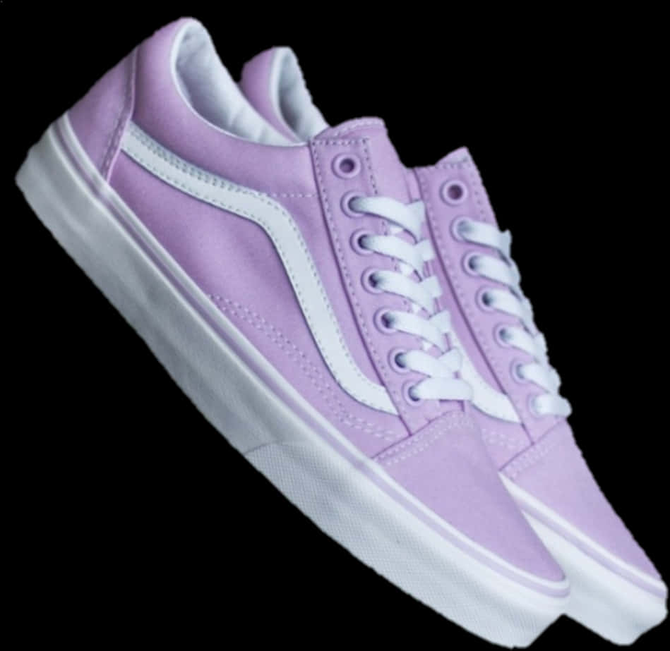 Lavender Sneakers White Laces