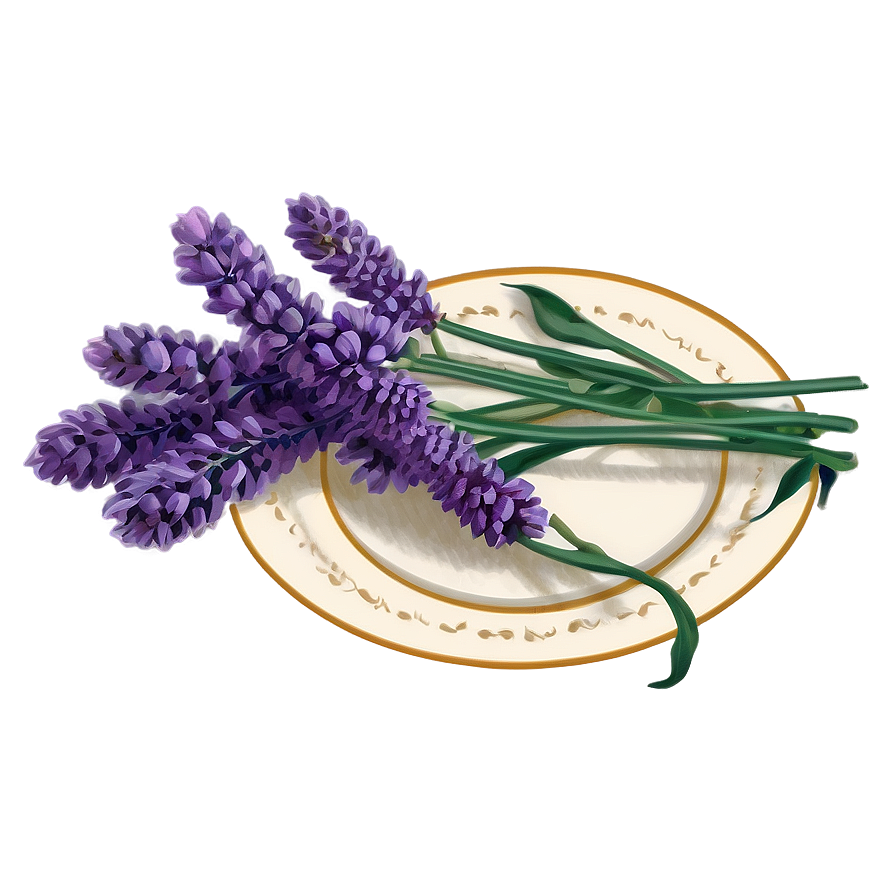 Lavender Vintage Illustration Png Kuh