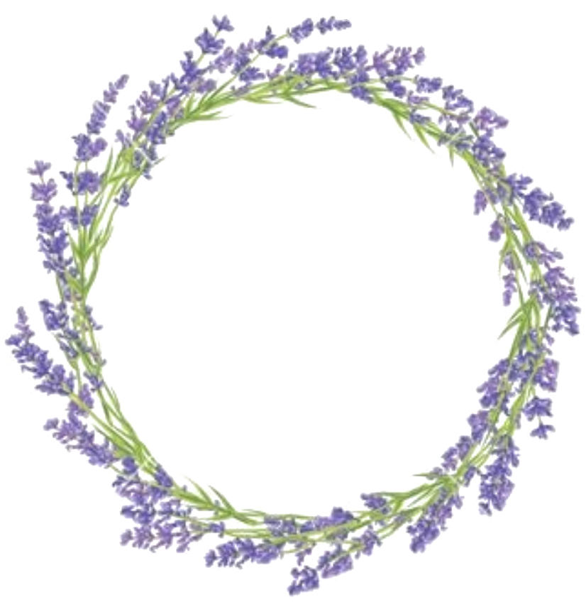 Lavender Wreath Transparent Background