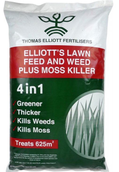 Lawn Care Product Elliotts4in1 Feed Weed Moss Killer