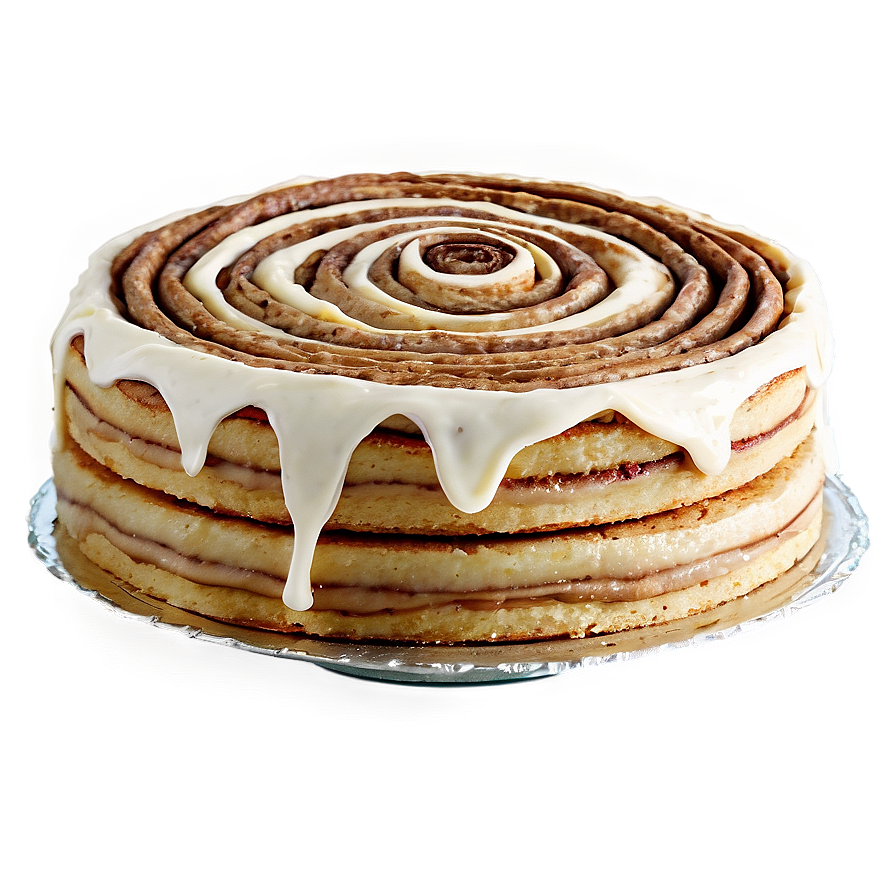 Layered Cinnamon Roll Cake Png Hsh