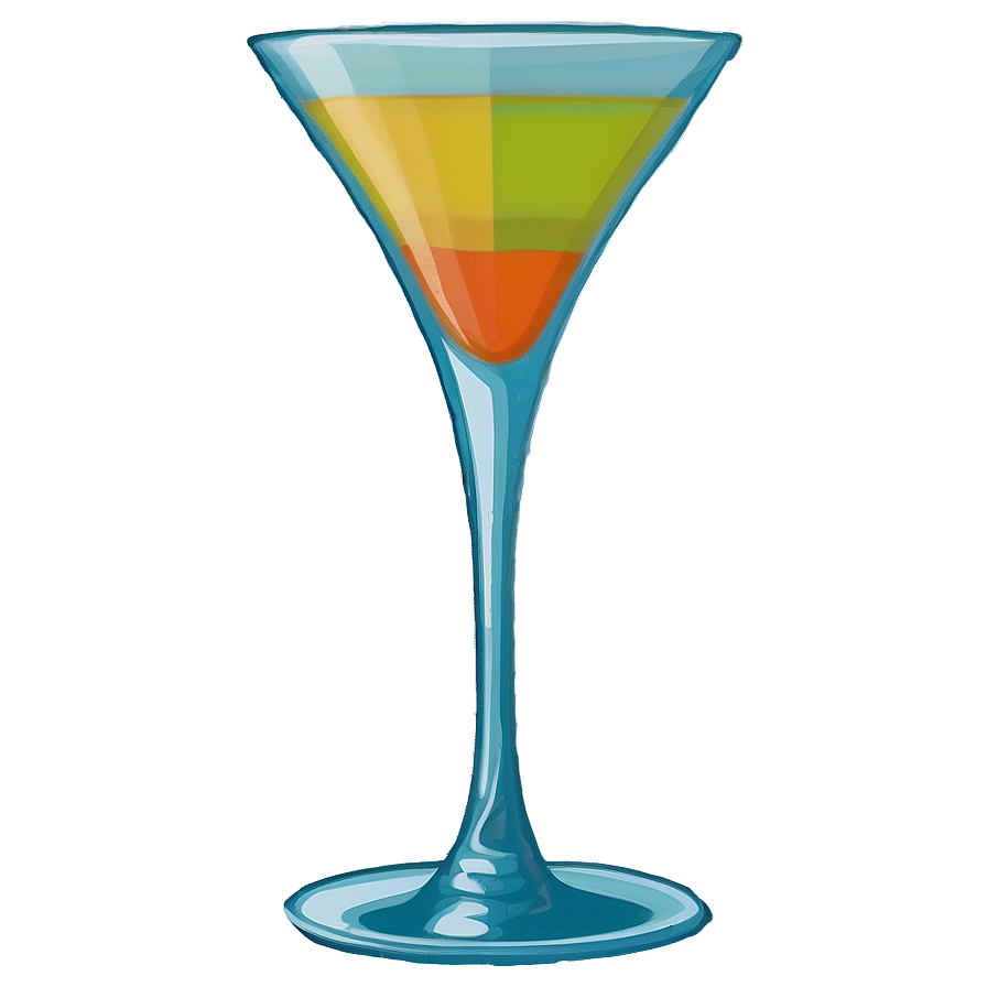 Layered Cocktail Glass Png 06212024