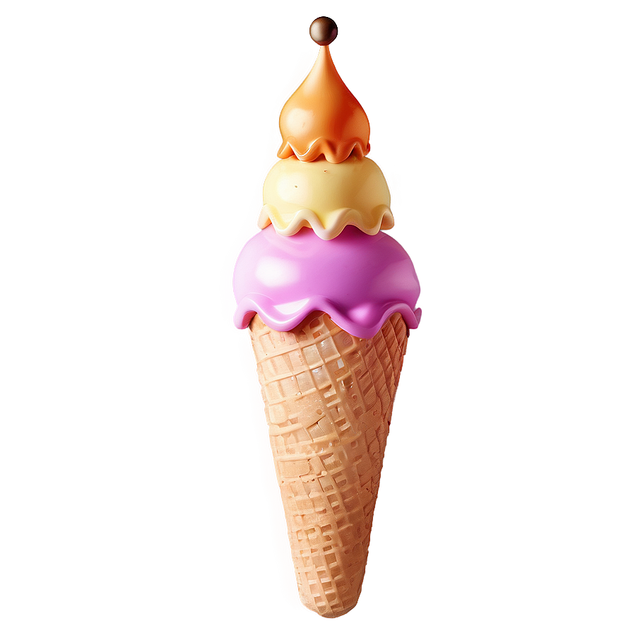 Layered Ice Cream Cone Png 53