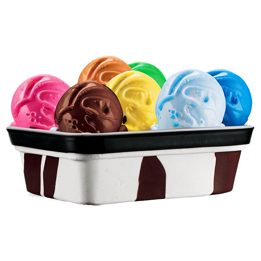 Layered Ice Cream Cup Png 06262024