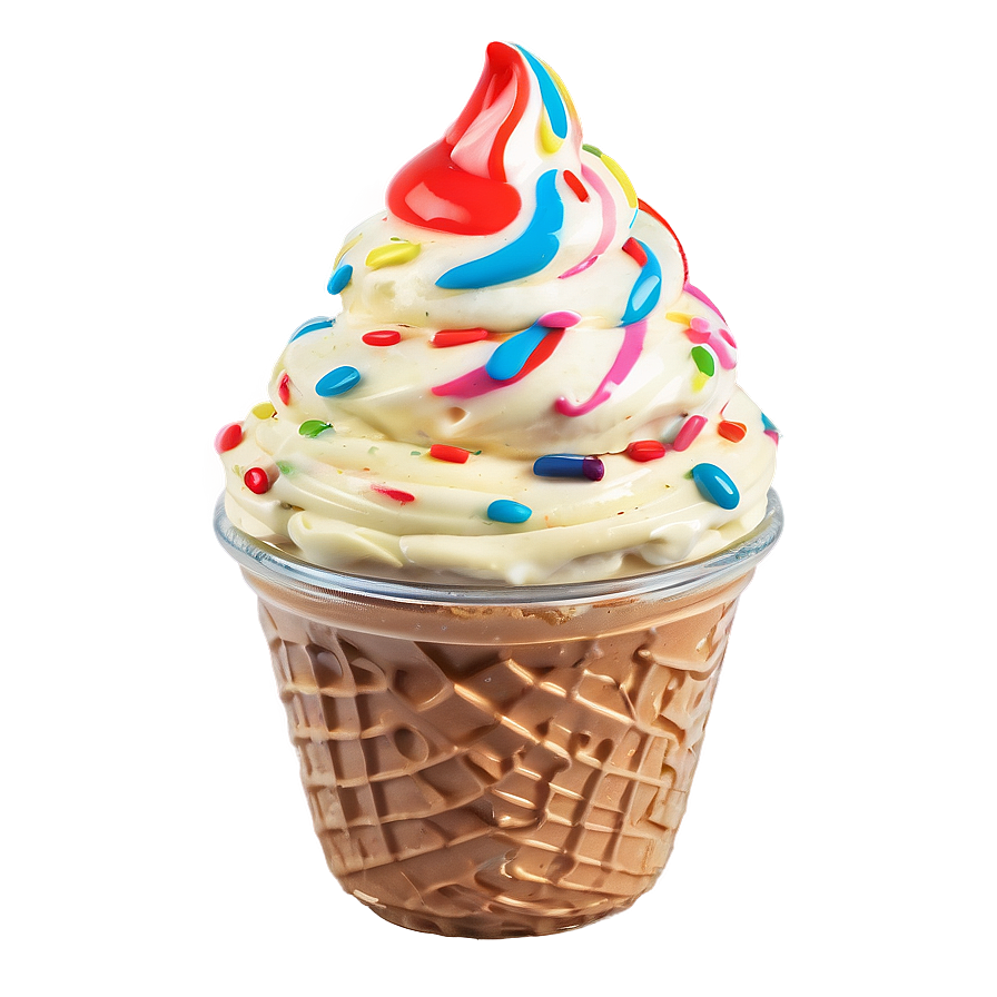 Layered Ice Cream Cup Png 93