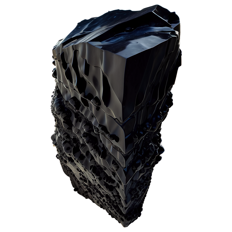 Layered Obsidian Formation Png Pot43