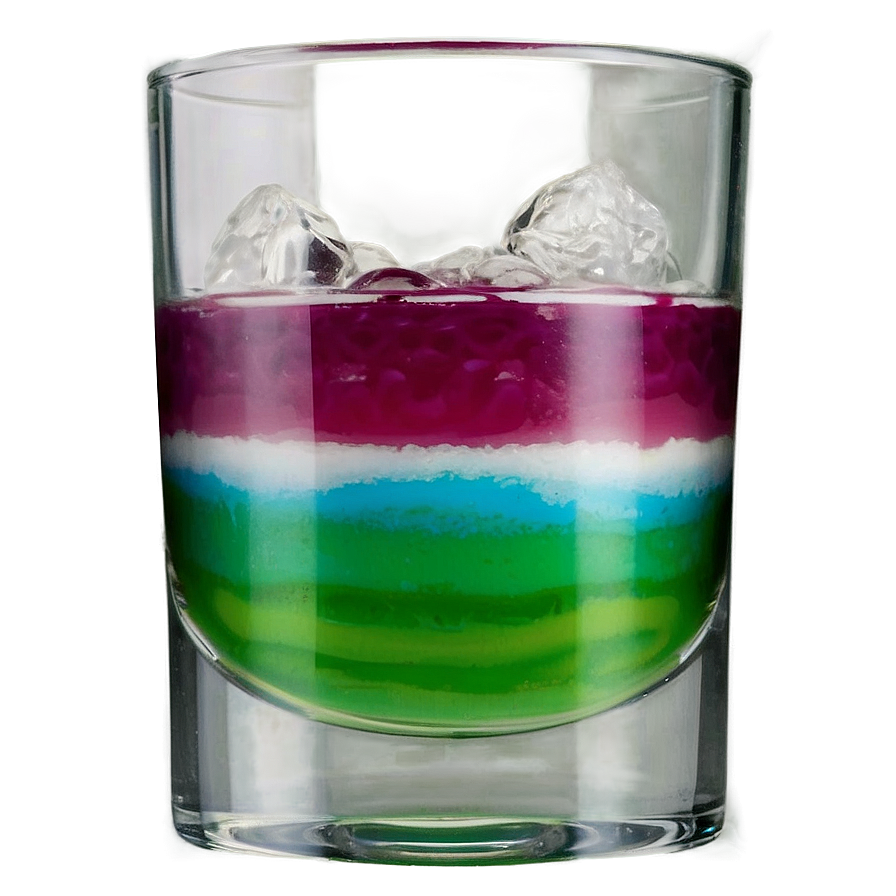 Layered Shot Drink Png 05242024