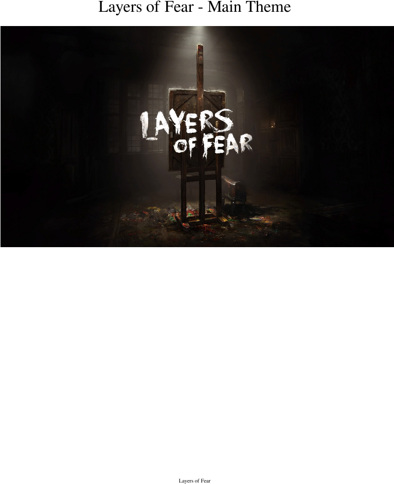 Layersof Fear Game Soundtrack Cover