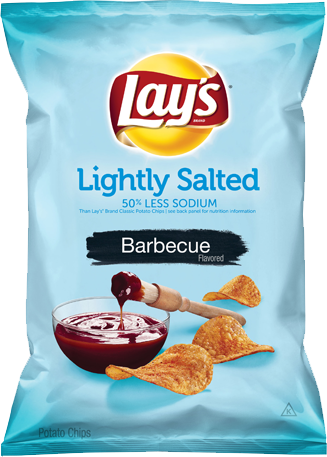 Lays Lightly Salted Barbecue Flavored Chips