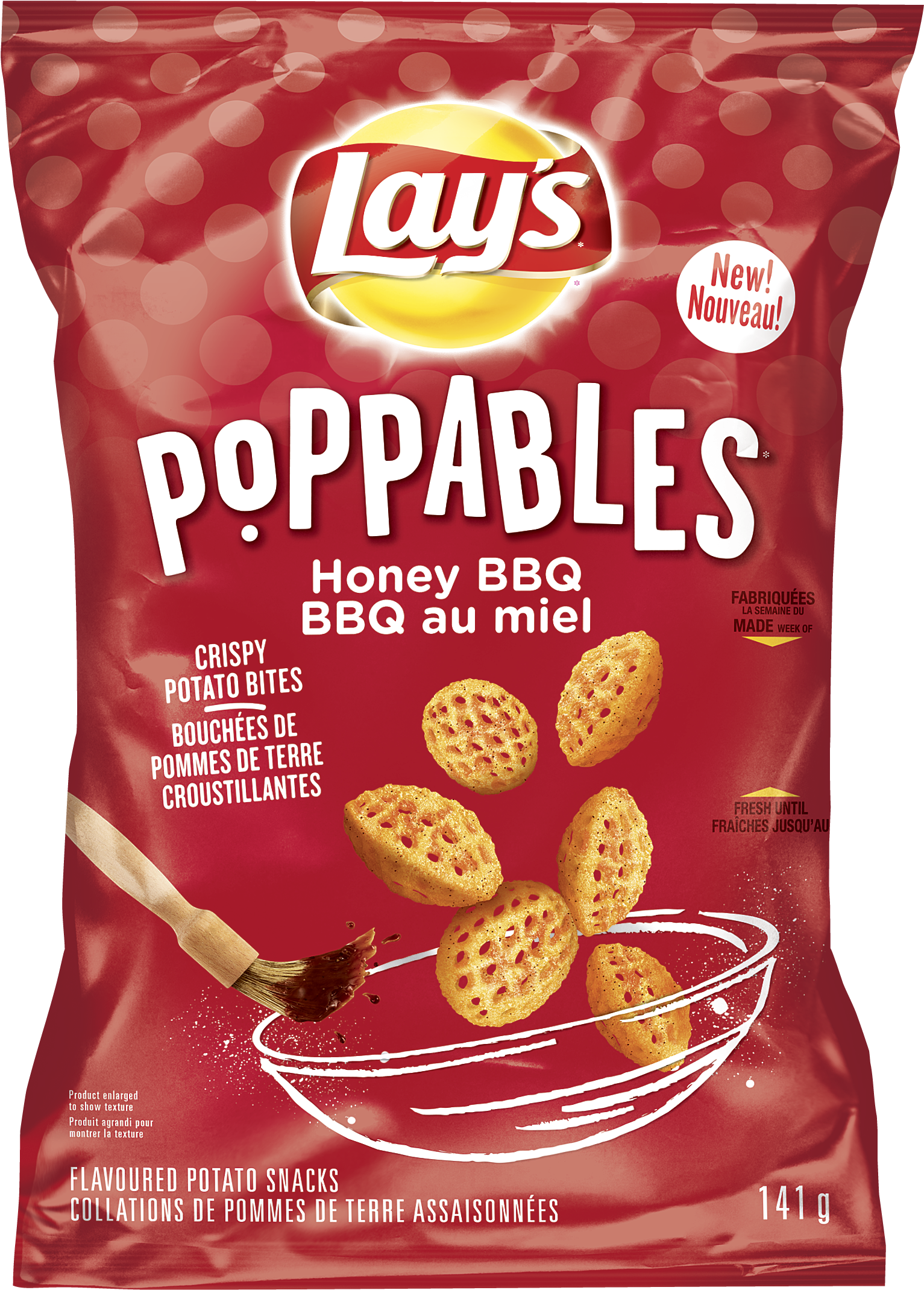 Lays Poppables Honey B B Q Flavor Package