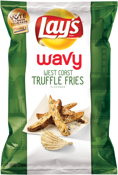 Lays Wavy West Coast Truffle Fries Chips Package