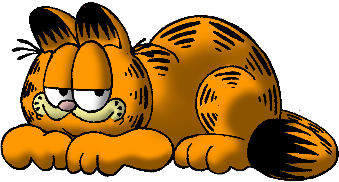 Lazy Orange Cartoon Cat