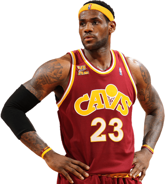 Le Bron Cavaliers23 Jersey Pose