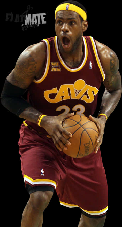 Le Bron James Cleveland Cavaliers Action Shot