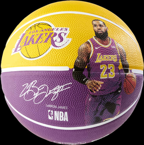 Le Bron Lakers Themed Basketball