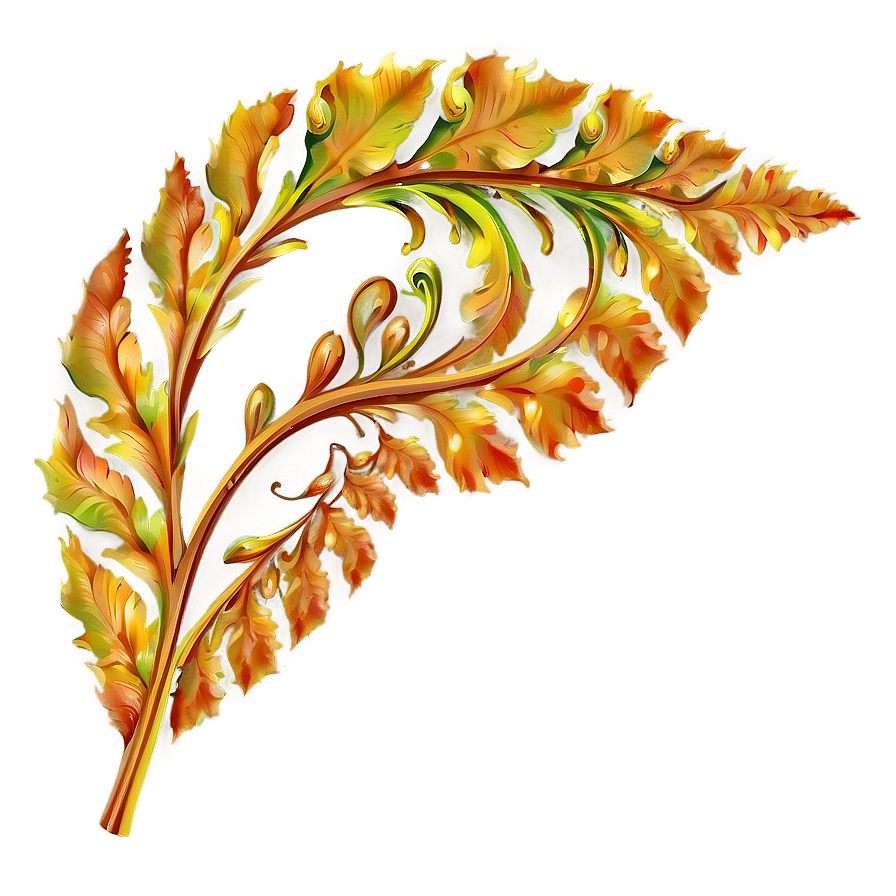 Leaf Swirl Png 05032024