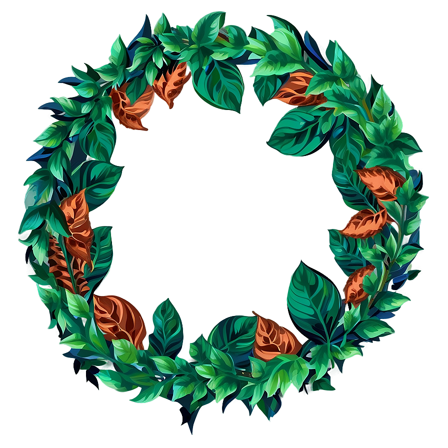 Leaf Wreath Png 32