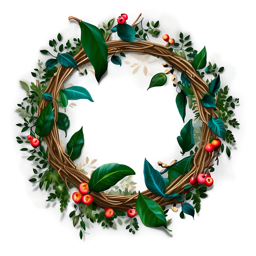 Leaf Wreath Png 44