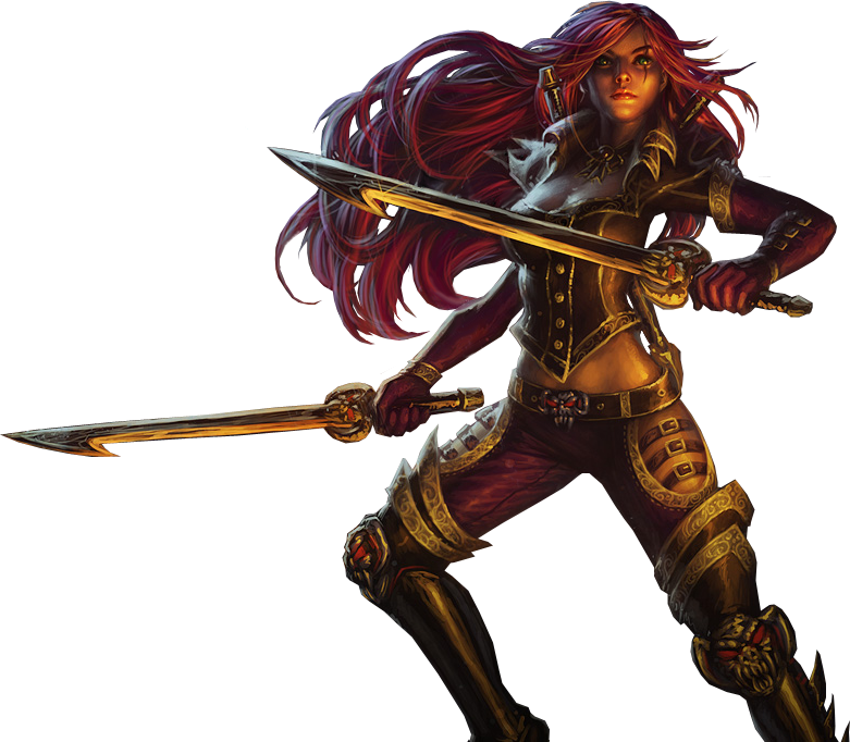 Leagueof Legends Katarina Action Pose