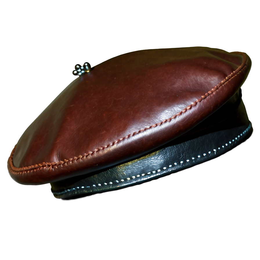 Leather Beret Image Png Wsj