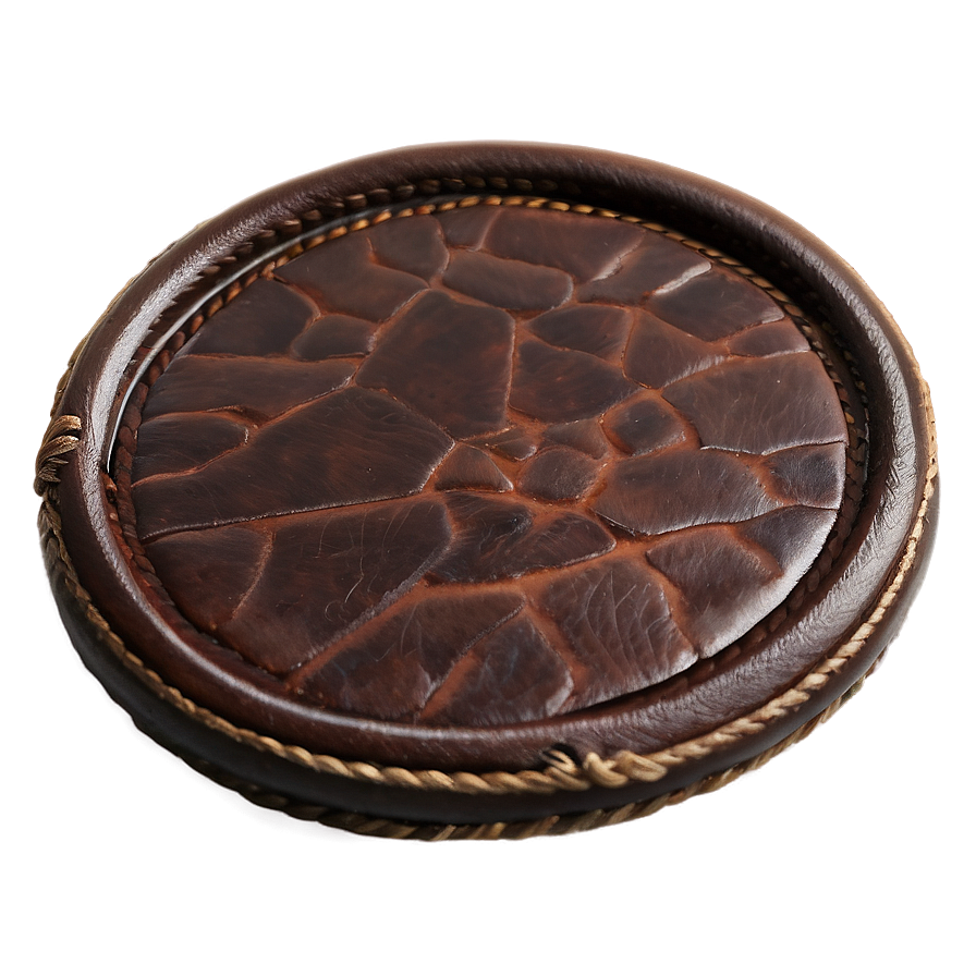 Leather Coaster Circle Png 64