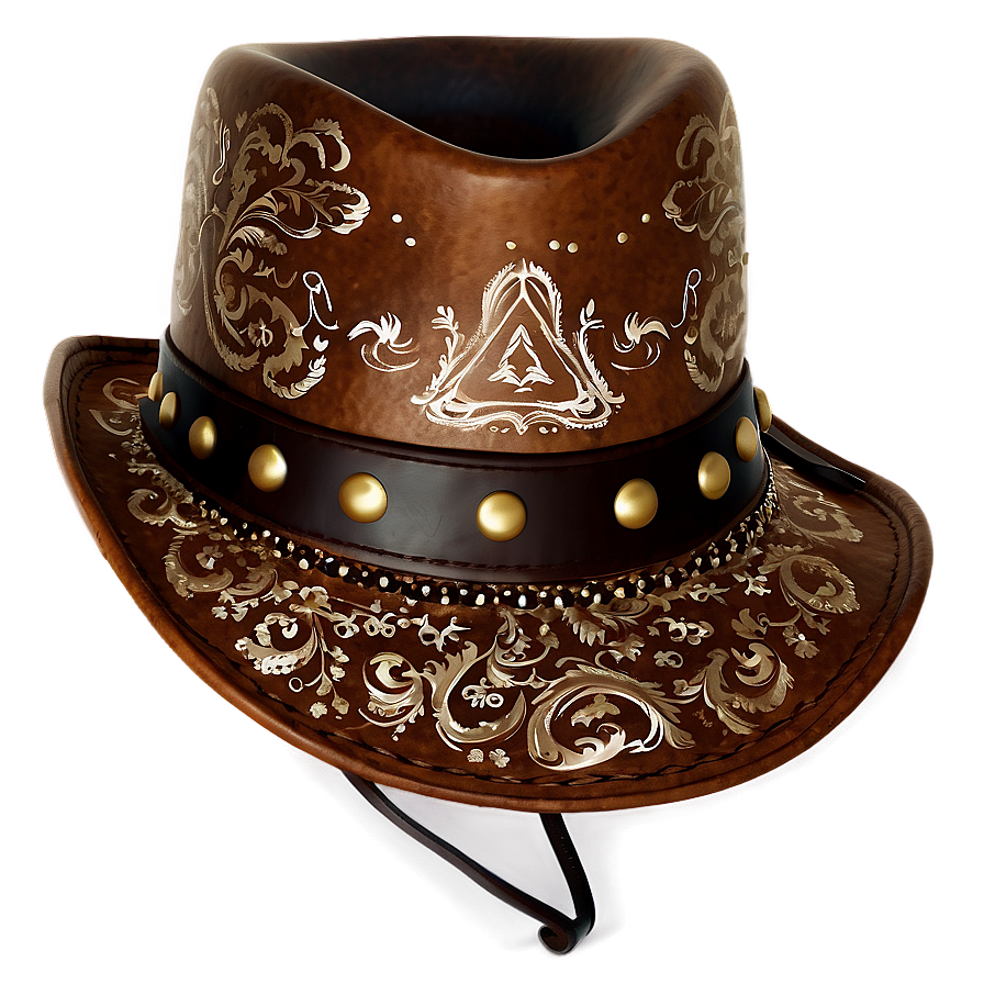 Leather Cowboy Hat Transparent Png Cba41