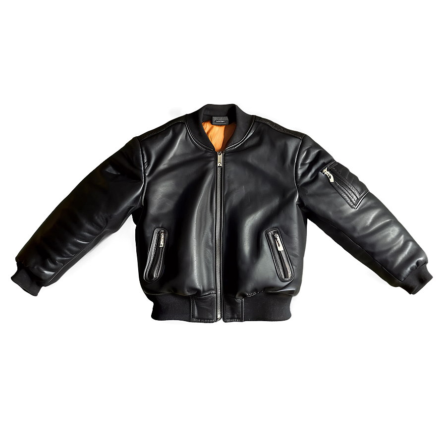 Leather Flight Jacket Png Hvn