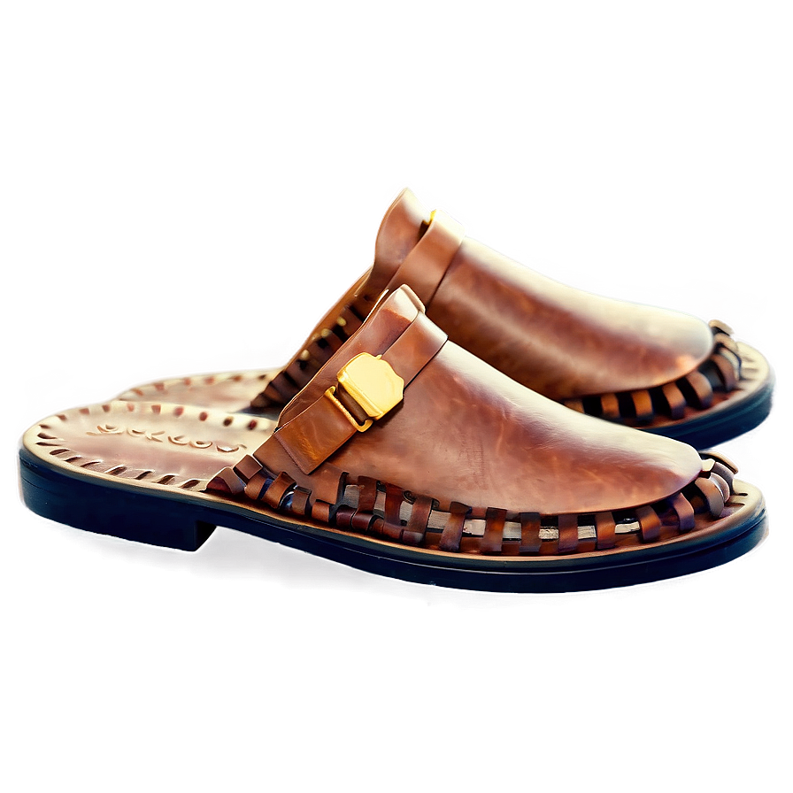 Leather Slippers Png 06202024