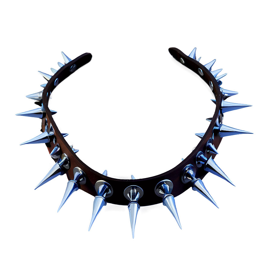 Leather Spiked Collar Png Vrq