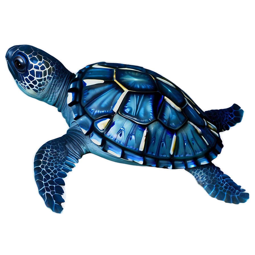 Leatherback Turtle In Coral Reef Png Awk45