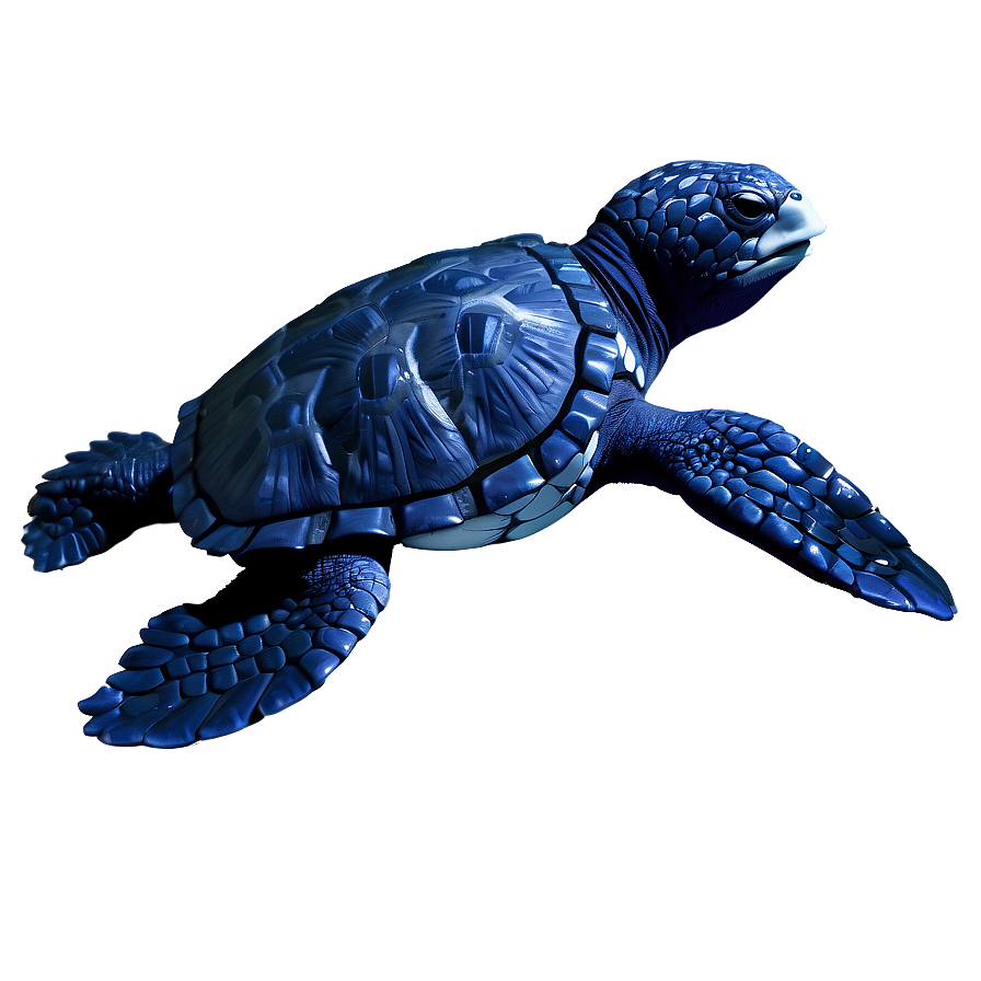 Leatherback Turtle In Deep Blue Png 06292024