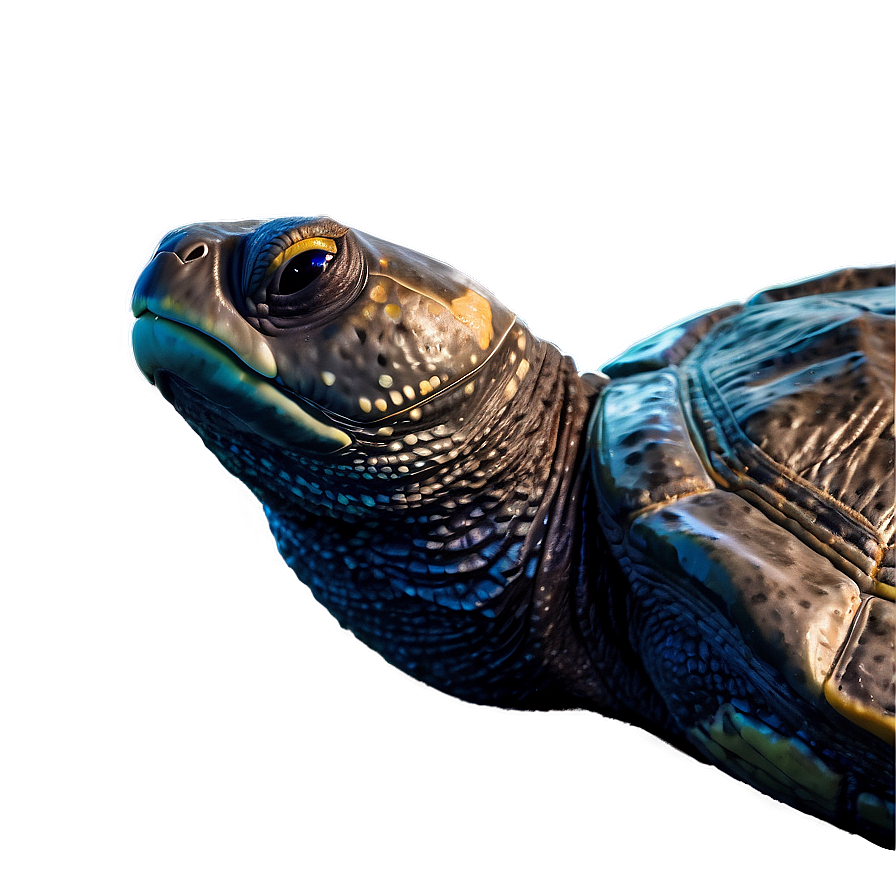 Leatherback Turtle In Moonlight Png 13