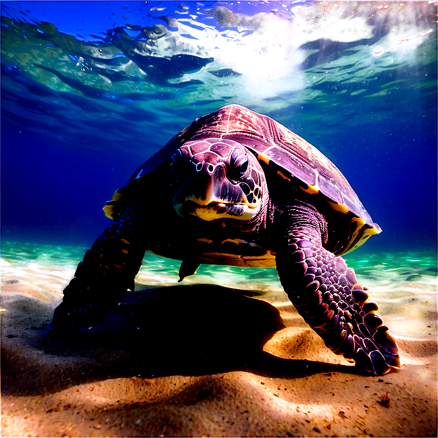 Leatherback Turtle In Sunlight Png Uqn27