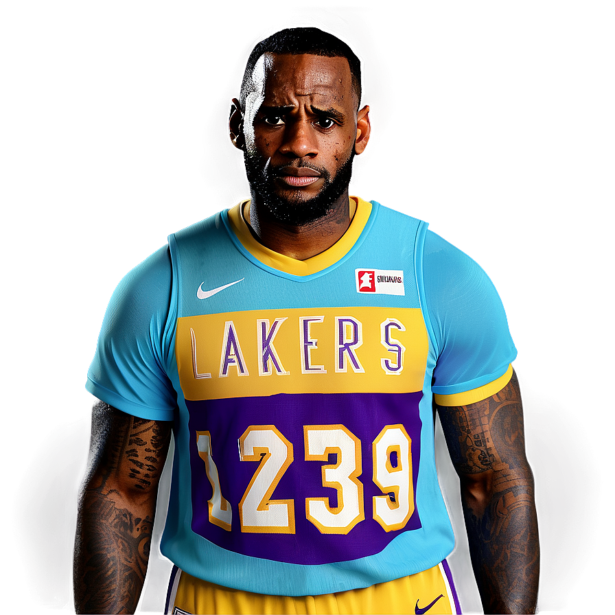 Lebron James Lakers Debut Png 05232024