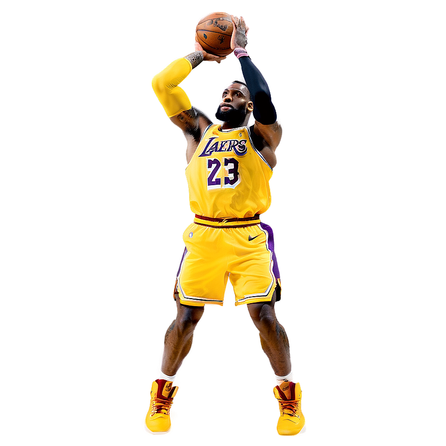 Lebron James Powerful Block Png 67