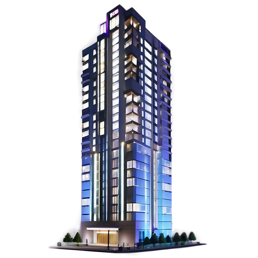 Led-lit Skyscraper Png 05212024