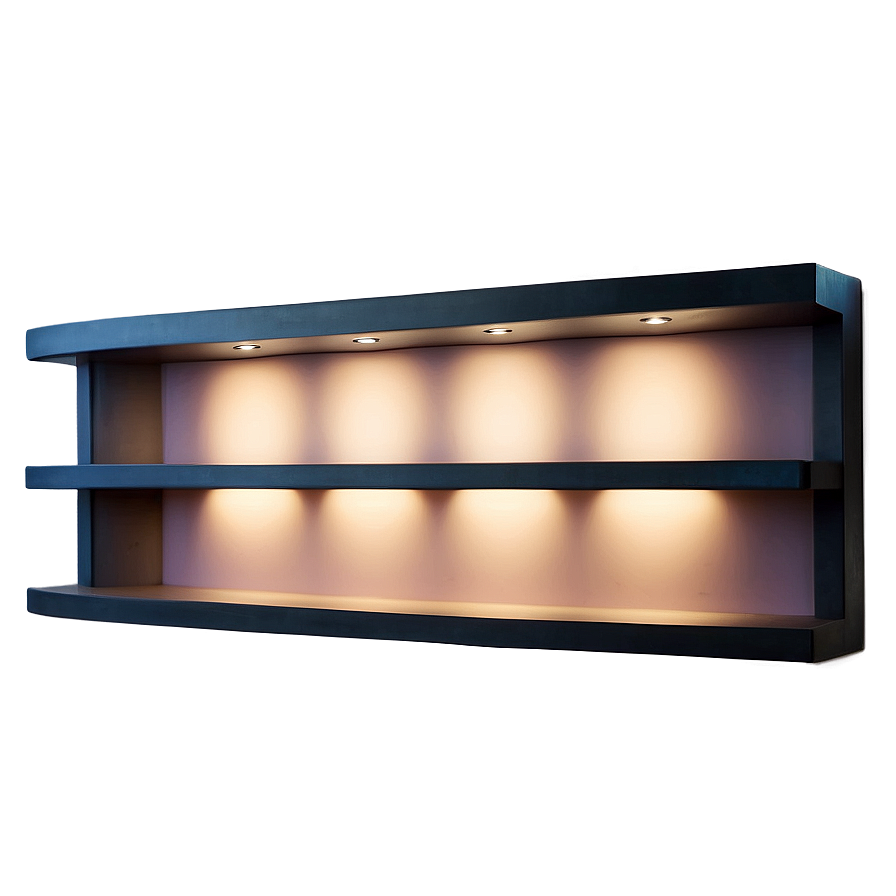 Led Lit Wall Shelf Png Rri