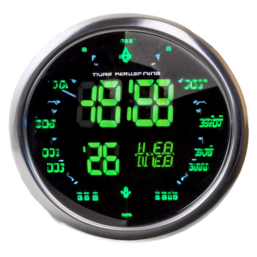 Led Wall Clock Png Bhi