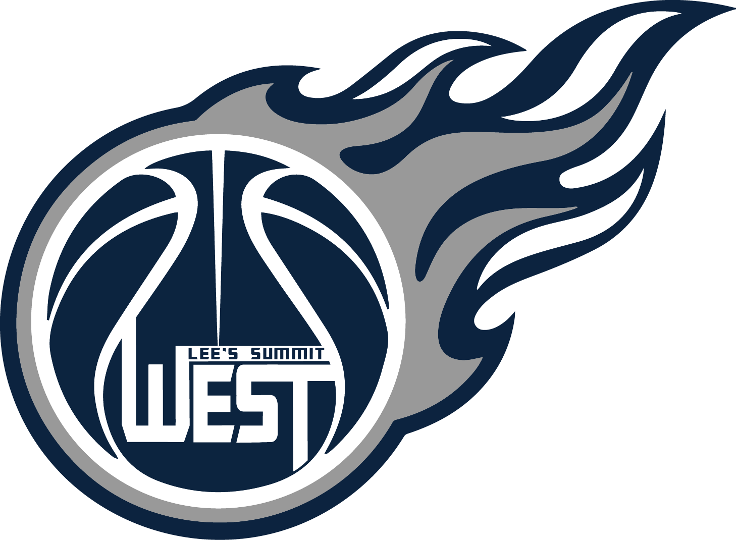 Lees Summit West Basketball Logo