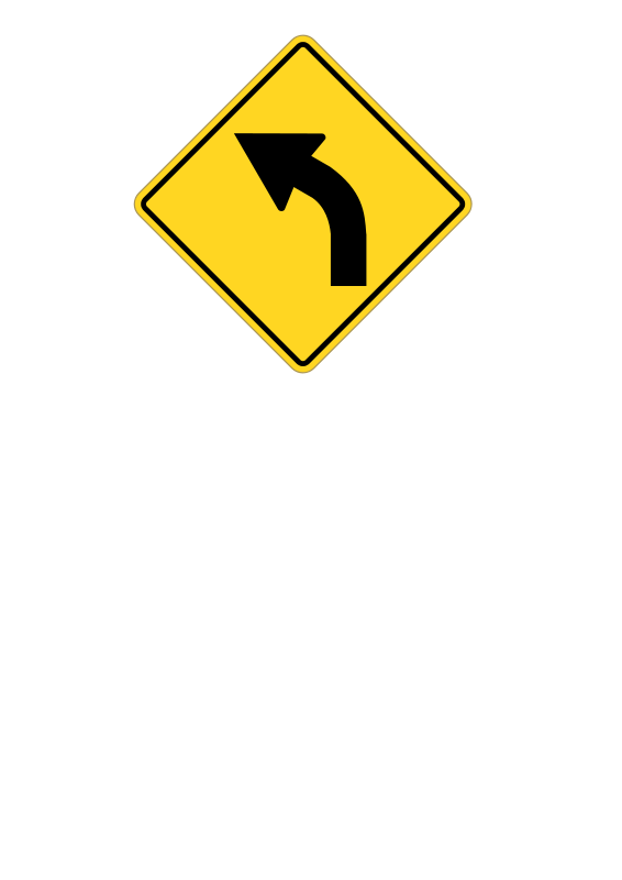 Left Turn Traffic Sign