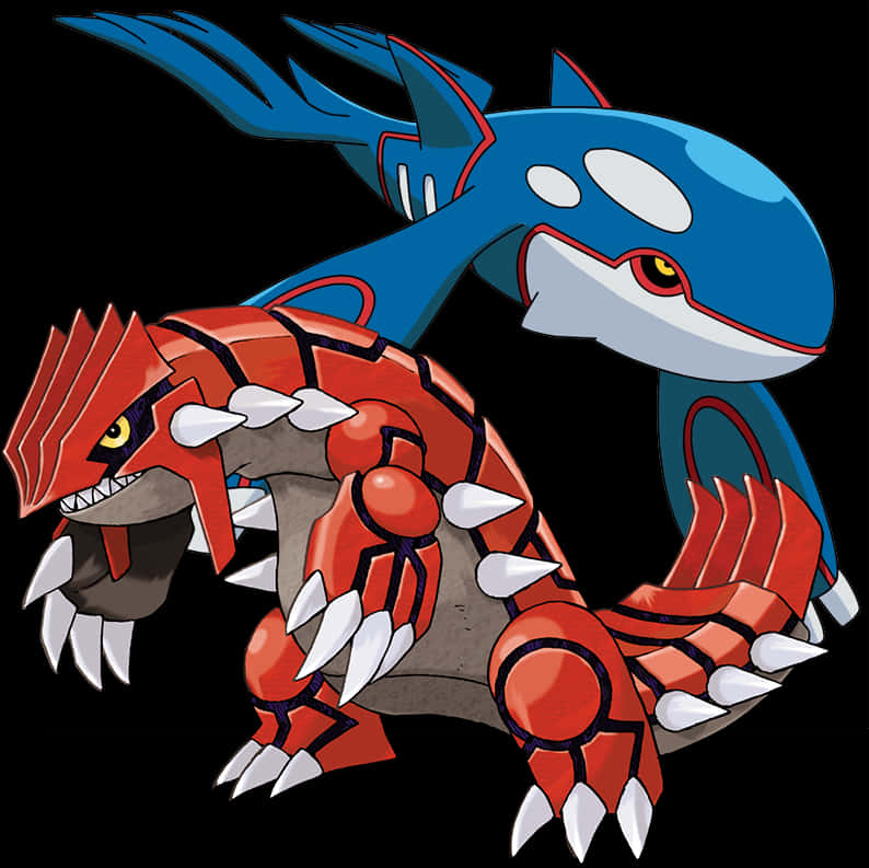 Legendary Pokemon Groudon Kyogre