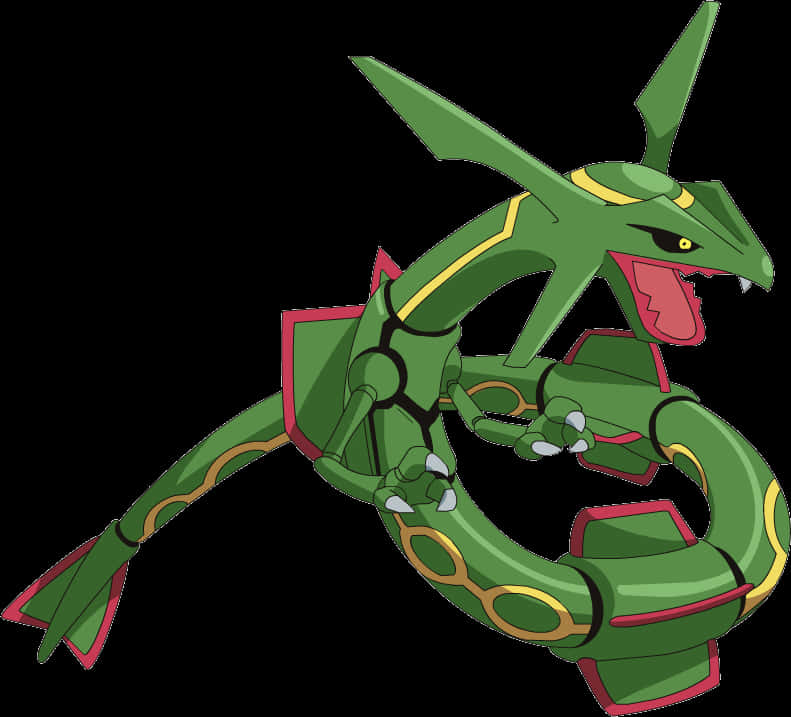 Legendary Pokemon Rayquaza Illustration