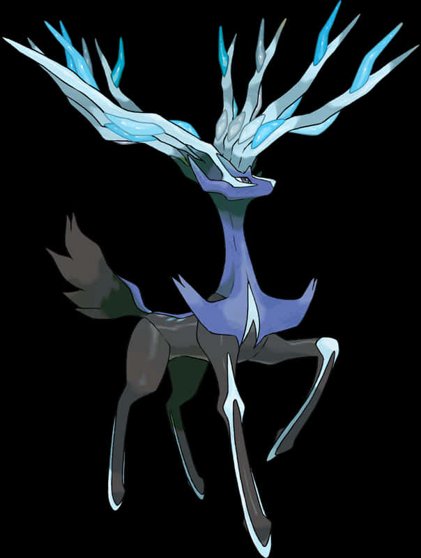 Legendary Pokemon Xerneas Illustration