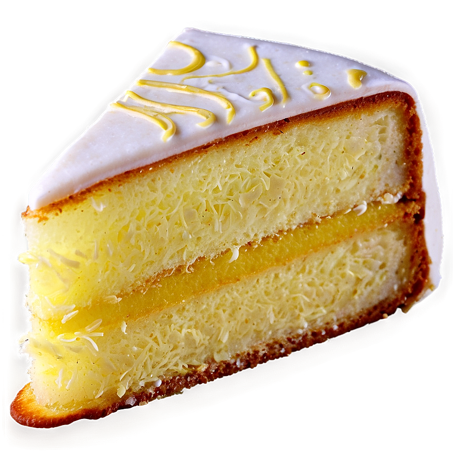 Lemon Cake Slice Png 34